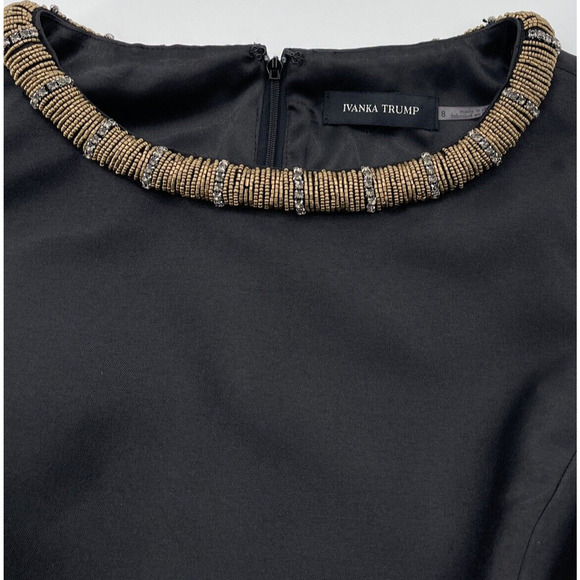 Ivanka Trump Sleeveless Dress‎ Womens 8 Metallic Multicolor Bling - Picture 2 of 8